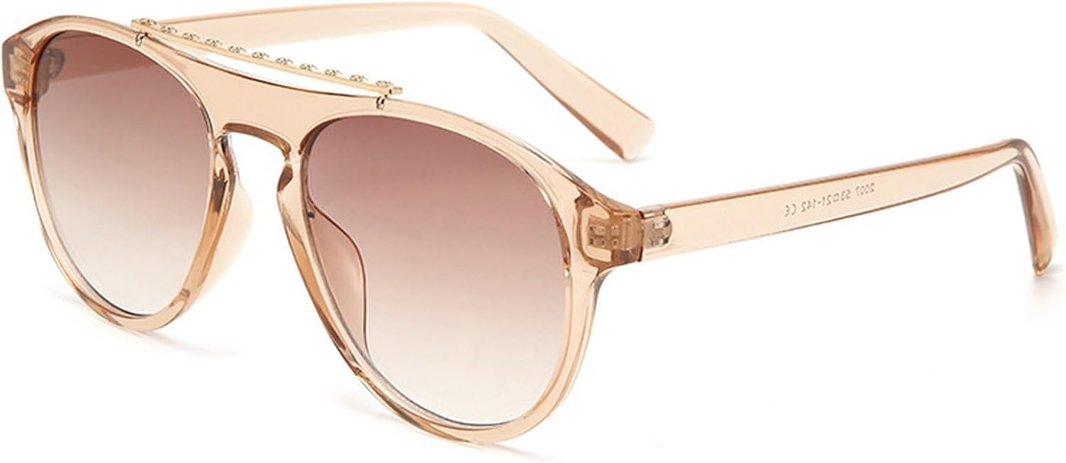 

Роскошные модные круглые солнцезащитные очки для женщин, винтажные солнцезащитные очки-пилот большого размера, женские очки для активного отдыха, защита от УФ-излучения UV400 mincl, C2