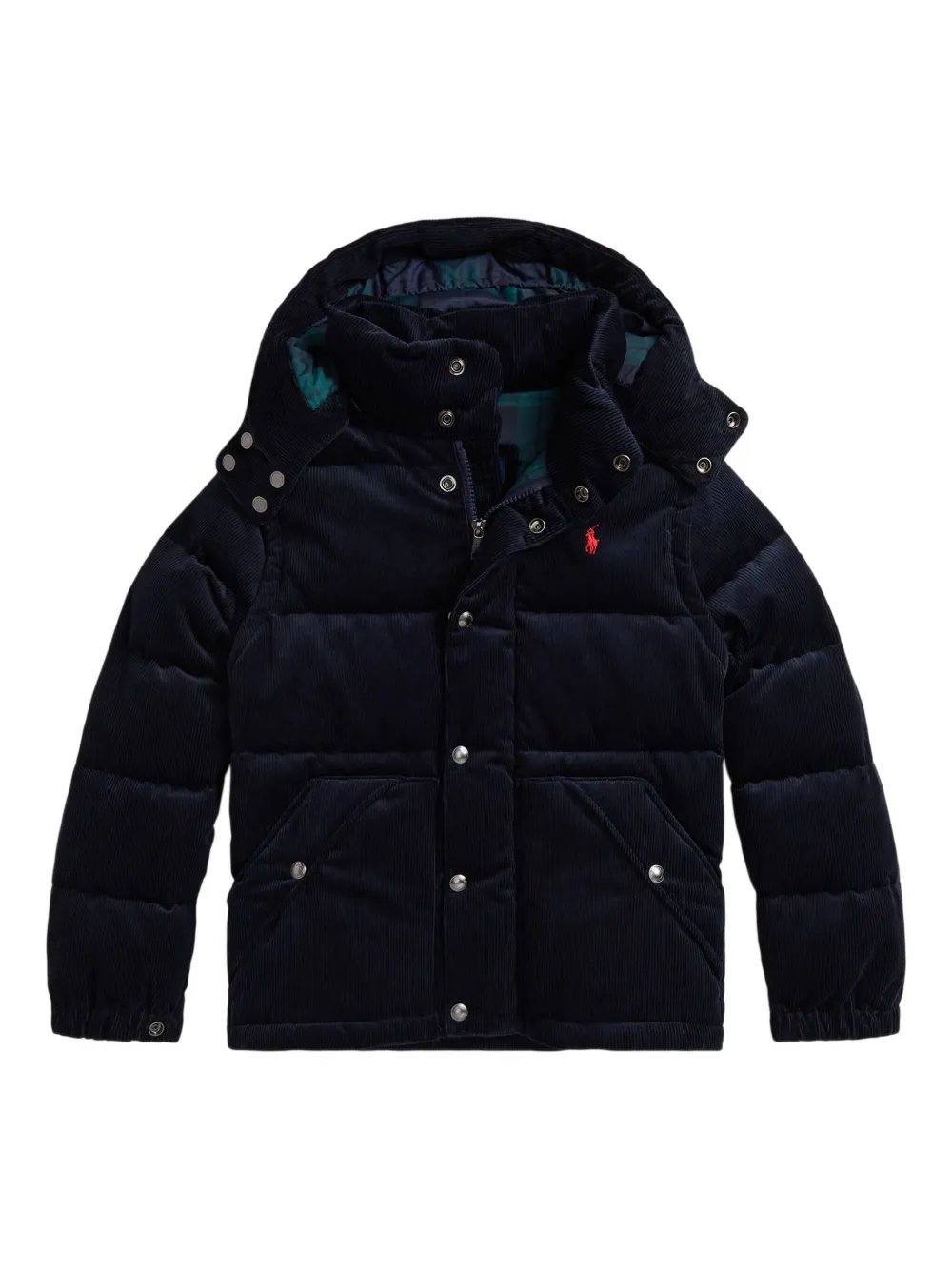 

Стеганый вельветовый пуховик POLO RALPH LAUREN KIDS, синий