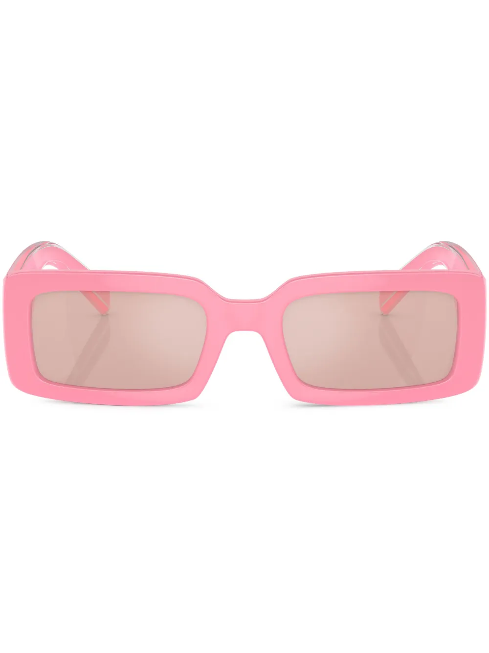 

Солнцезащитные очки в прямоугольной оправе с логотипом Dolce & Gabbana Eyewear, розовый