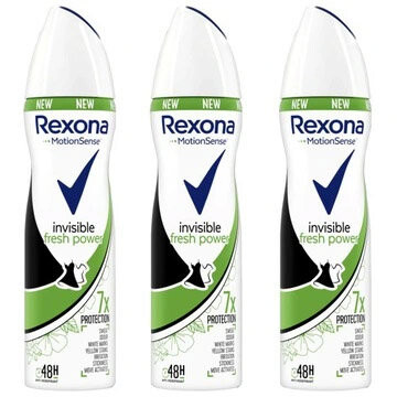 

Rexona, Антиперспирант Invisible Fresh Power, 3x150 мл