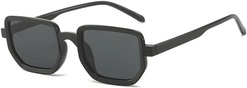 

Солнцезащитные очки прямоугольной формы для женщин и мужчин, с поликарбонатными линзами, тонкой оправой, винтажный стиль, защита от ультрафиолета UV400 HCPIHF, C1