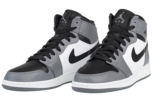 Кроссовки 1 высокие Air Jordan, серый — фото 3