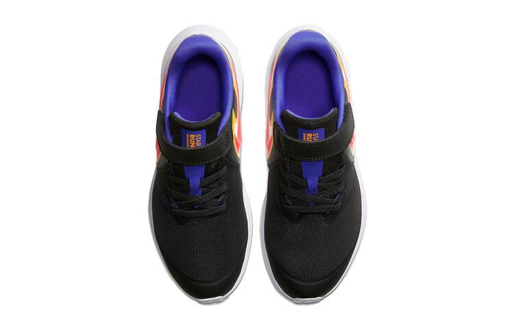 Кроссовки детские Star Runner 2 PS Low-top Dark Soot/Persian Violet/Opit Yellow/Laser Red Nike — фото 4