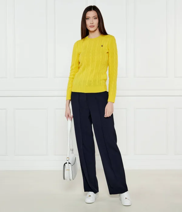 Свитер Джулианны Slim fit Polo Ralph Lauren, желтый — фото 2