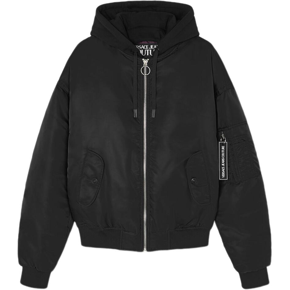 

VERSACE JEANS COUTURE Пуховик SS24 мужской черный, Black