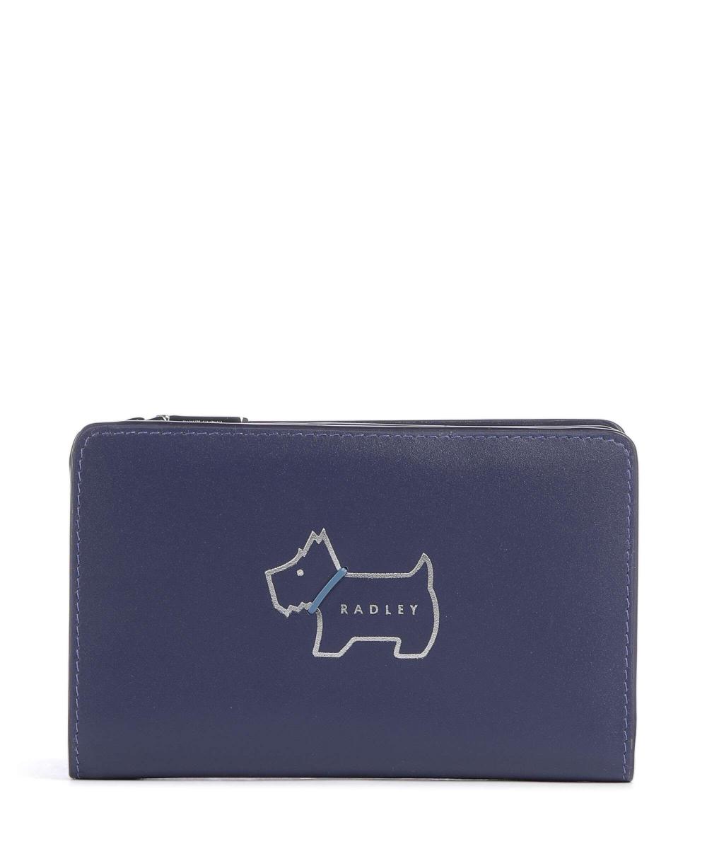 

Кошелек Heritage с контуром собаки из мелкозернистой яловой кожи Radley London, синий