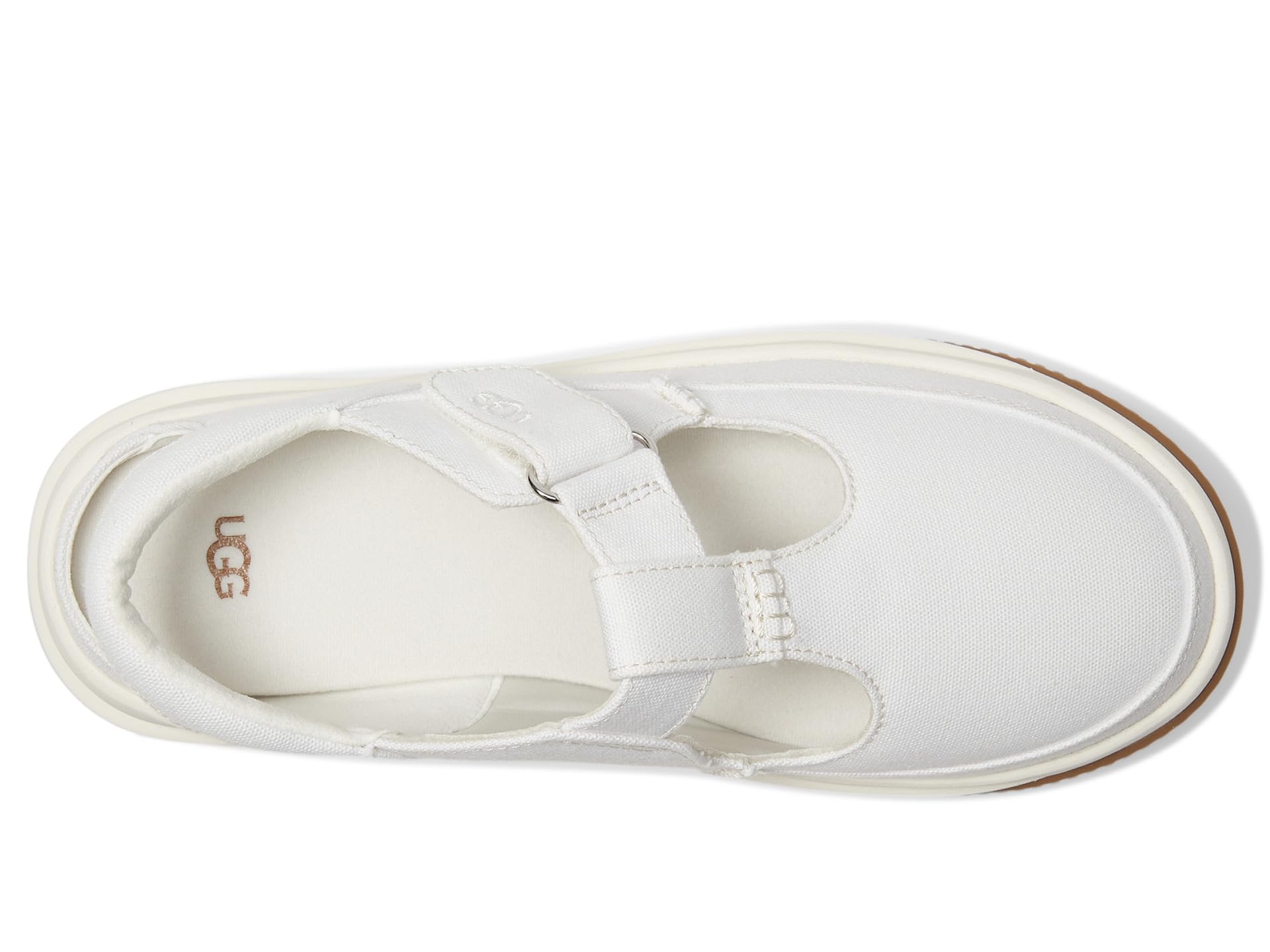 Кроссовки UGG Ez-Duzzit T-Strap, белый — фото 2