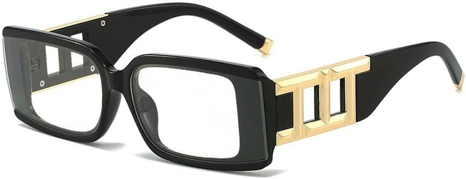 

Модные прямоугольные солнцезащитные очки для женщин и мужчин, с леопардовым принтом, в черном цвете, с золотым декором, винтажные градиентные линзы, оправа UV400 HVTVTLA, C6