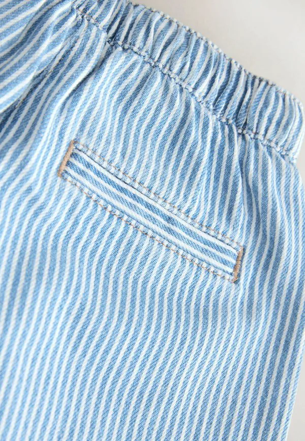 Свободные джинсы pullon barrel Next, Stripe — фото 3