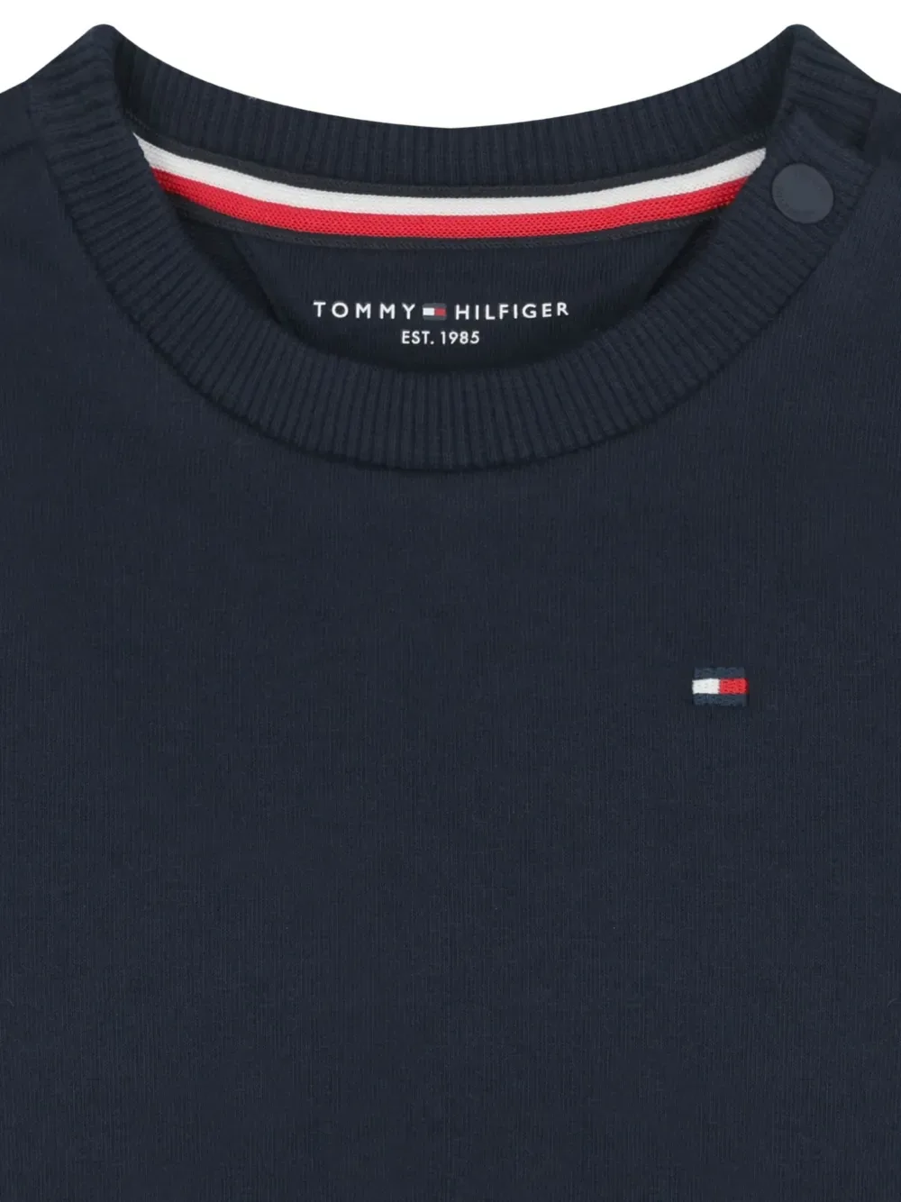 Свитер с логотипом на пуговицах Tommy Hilfiger Junior, синий — фото 3