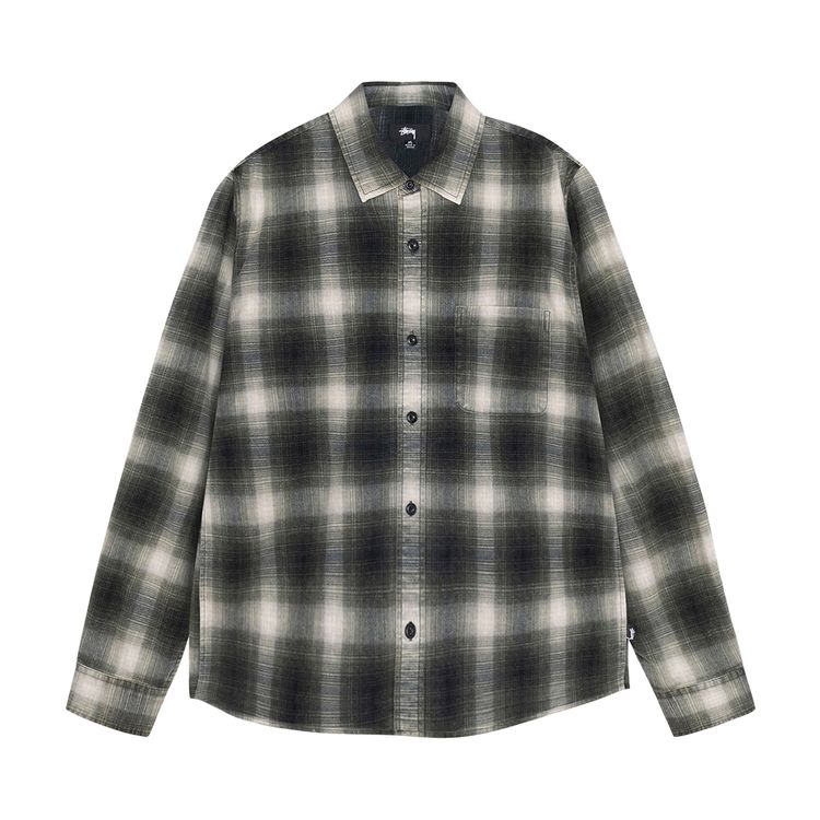 

Рубашка Stussy Rocco Flannel Plaid Shirt 'Grey', серый