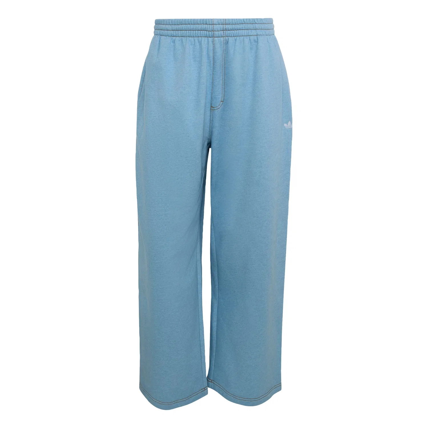 Брюки-мешки Adidas Originals Baggy Pants Trefoil Essentials из синего денима