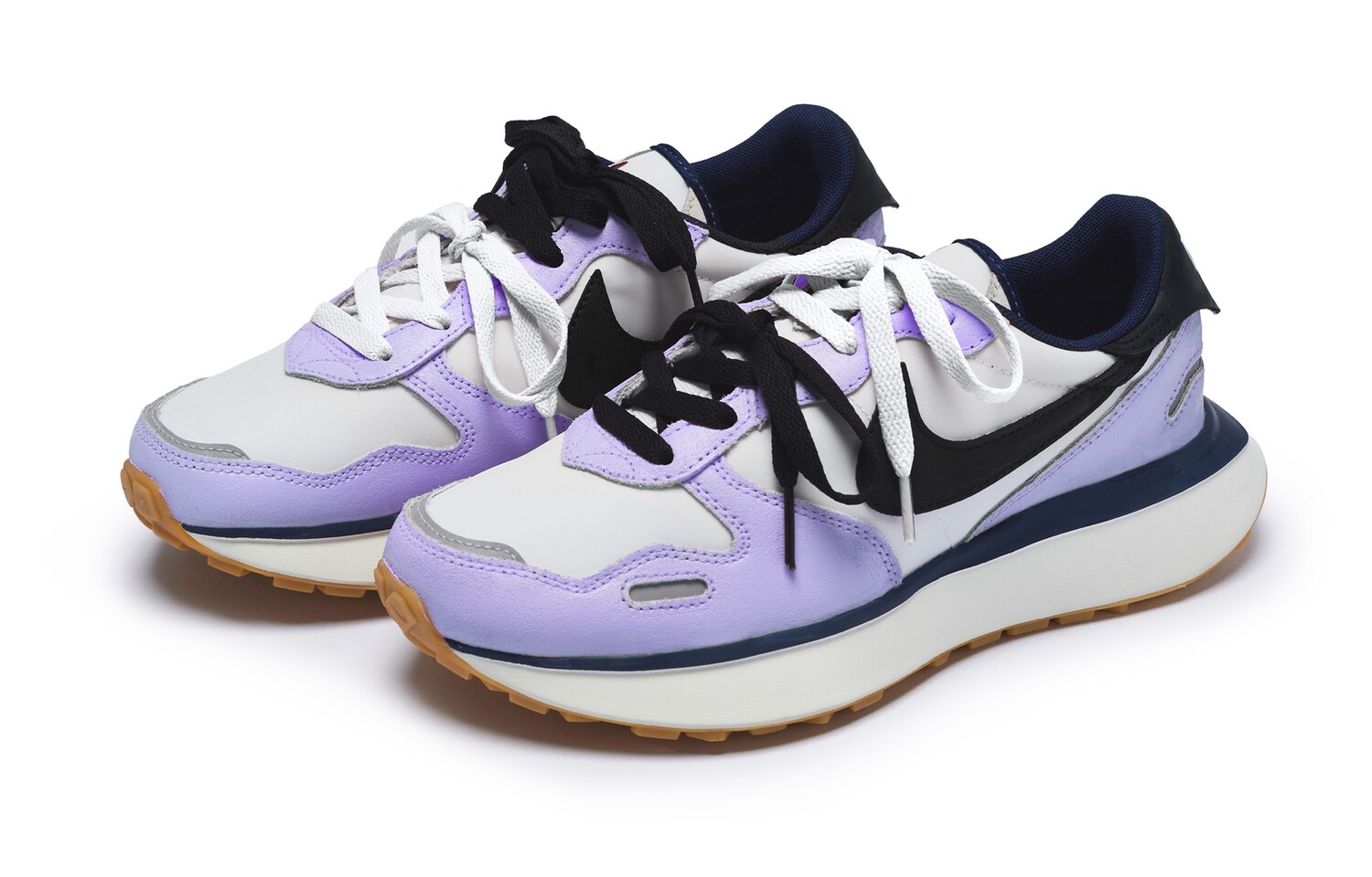 Кроссовки женские Phoenix Waffle Running Shoes Low-top Фиолетовый/белый/черный Nike — фото 4