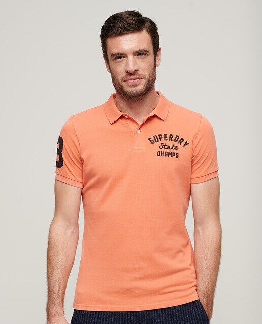 

Мужское поло Superstate Superdry, коралловый