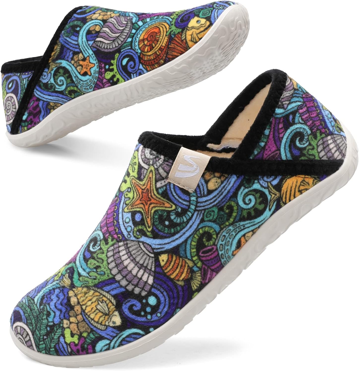 

Домашние тапочки Spesoul Fuzzy House для женщин и мужчин, закрытая задняя часть, легкие, с мягкой искусственной меховой подкладкой, тапочки-носки для дома, спальни, офиса, йоги и прогулок на улице, Ty2 Bxnavy