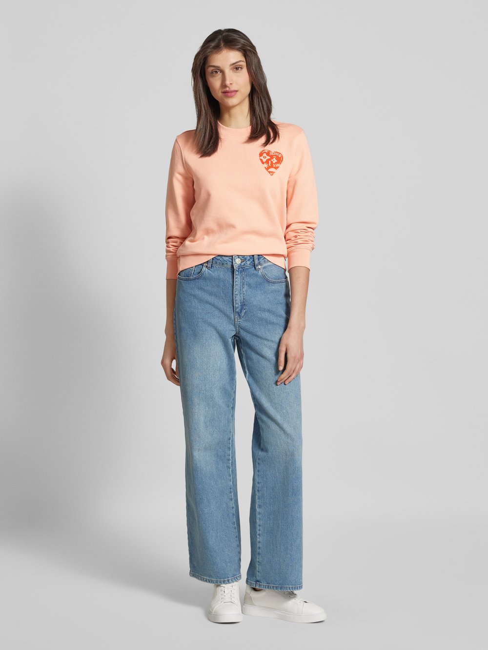 

Толстовка с рисунком и этикеткой Scotch & Soda, светло-оранжевый