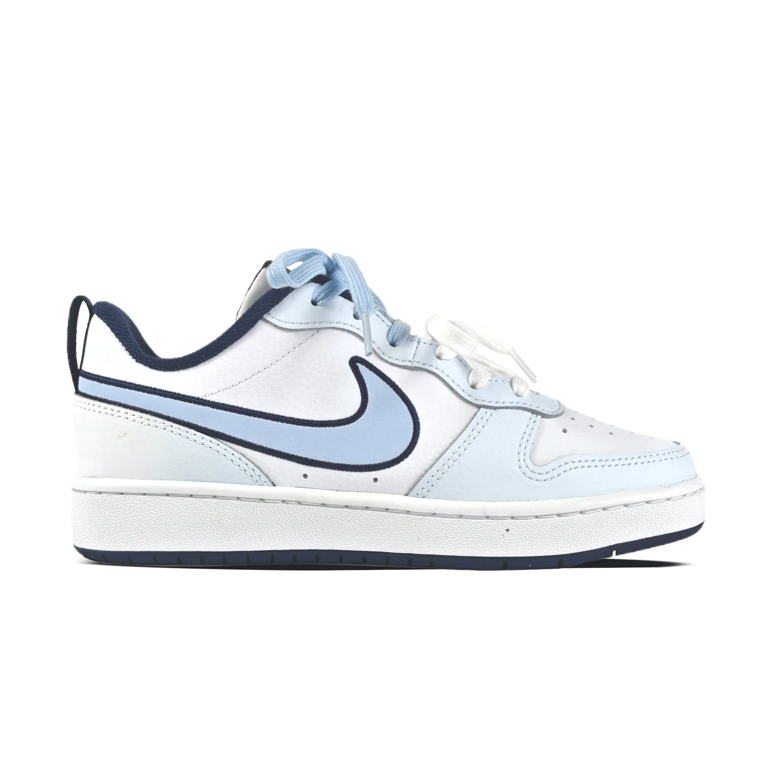 Nike Скейтерские кроссовки Court Borough Hi Meowth, синие, с амортизацией, износостойкие и нескользящие, для подростков — фото 3