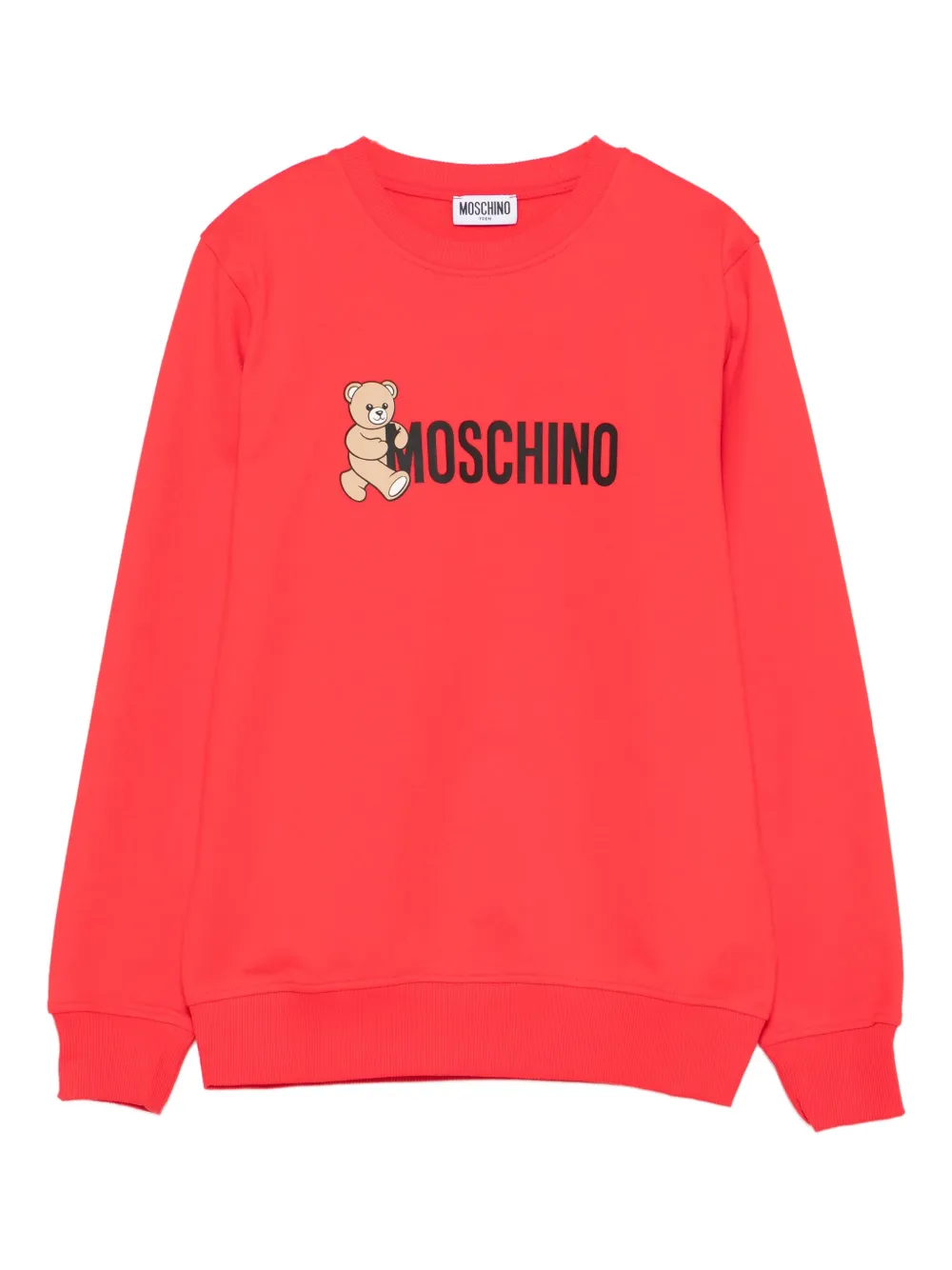 

Толстовка с принтом Teddy Bear Moschino Kids, красный