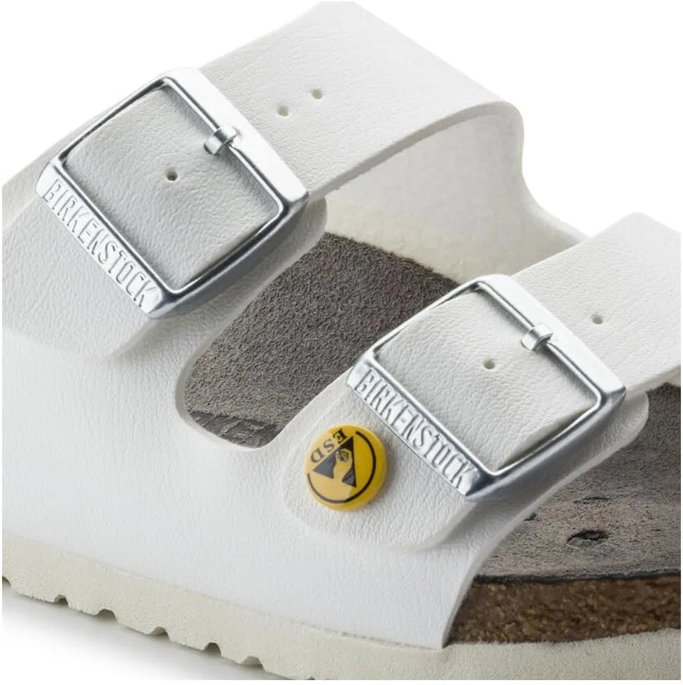 Рабочие ботинки BIRKENSTOCK Arizona ESD унисекс, антистатические, Birko-Flor, белые — фото 4