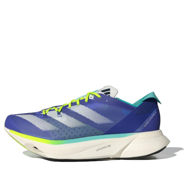 

Кроссовки adizero adios pro 3 'cobalt blue lucid lemon' Adidas, синий