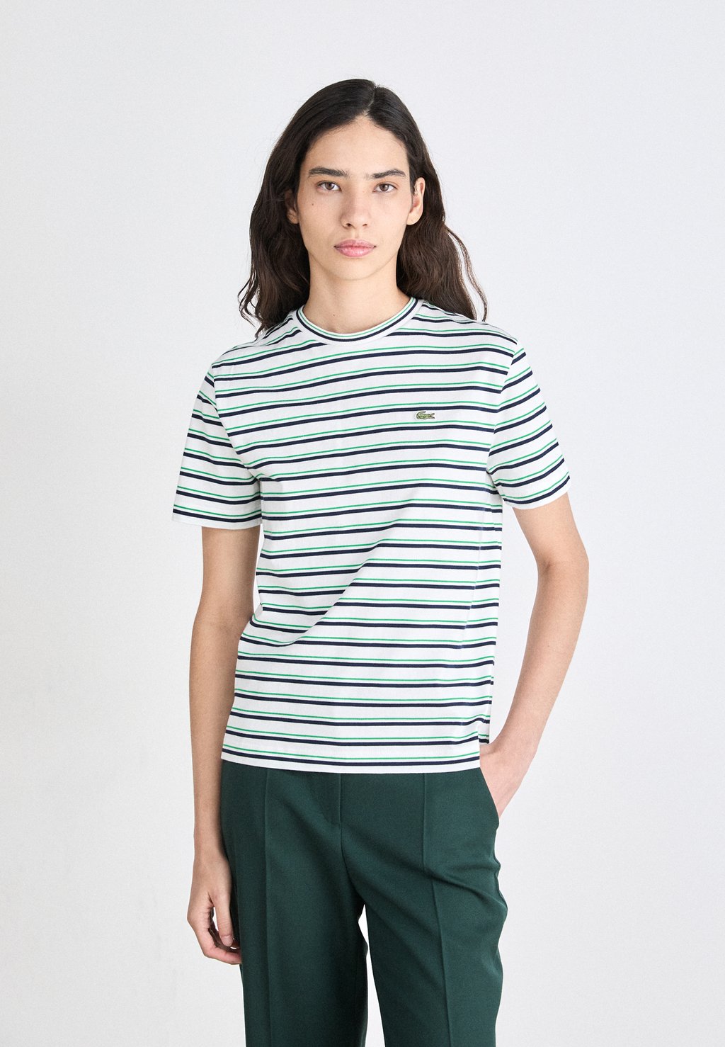 

Футболка с принтом Lacoste, белый
