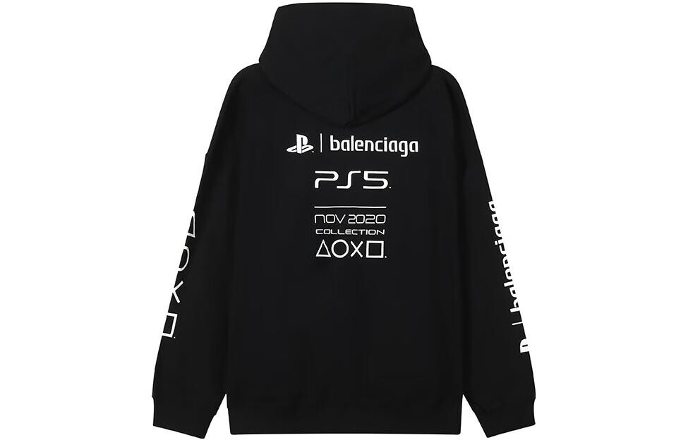 Толстовка женская Balenciaga x PlayStation, черный — фото 2
