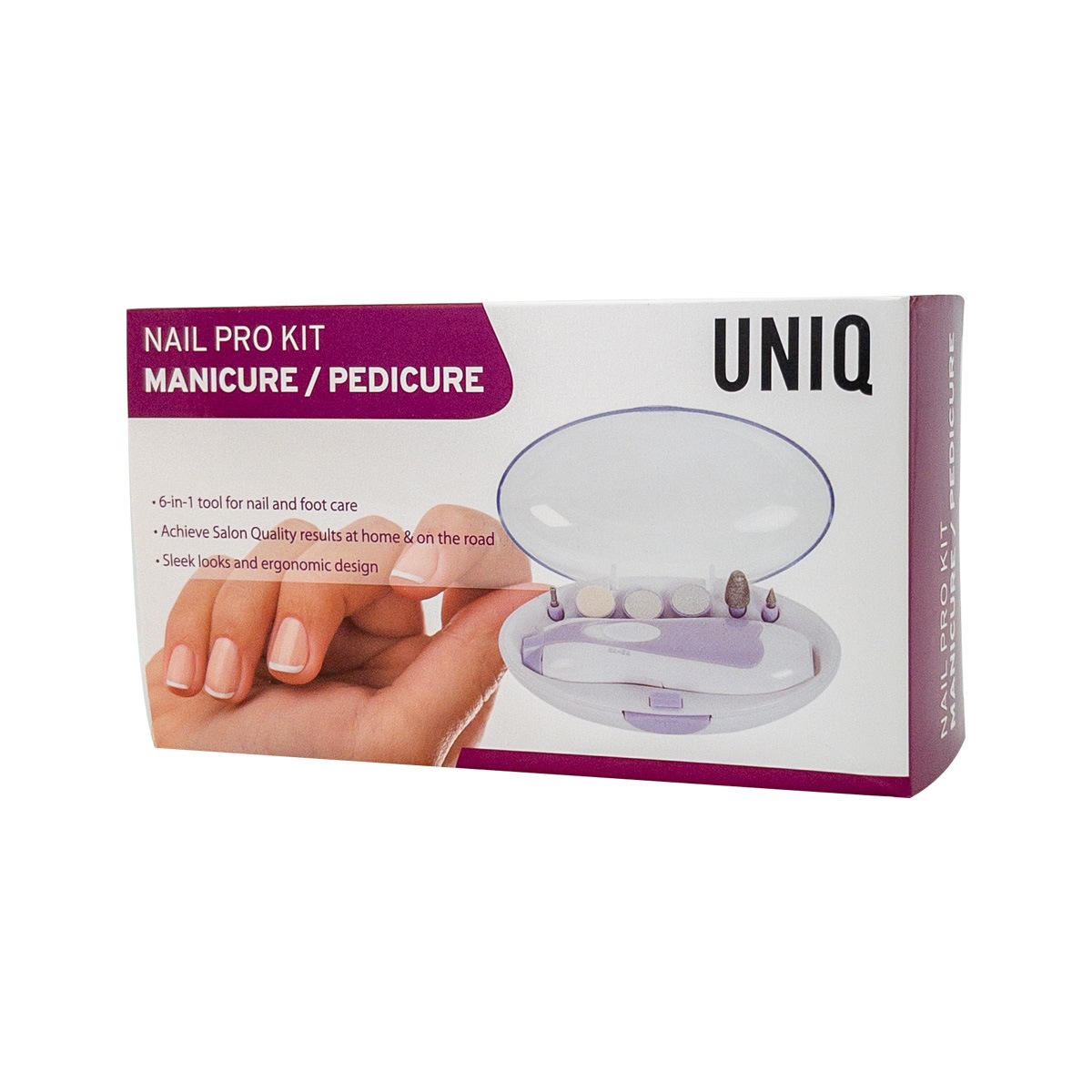Пилочка для ногтей maniküre- & pediküre-set Uniq, weiß — фото 2