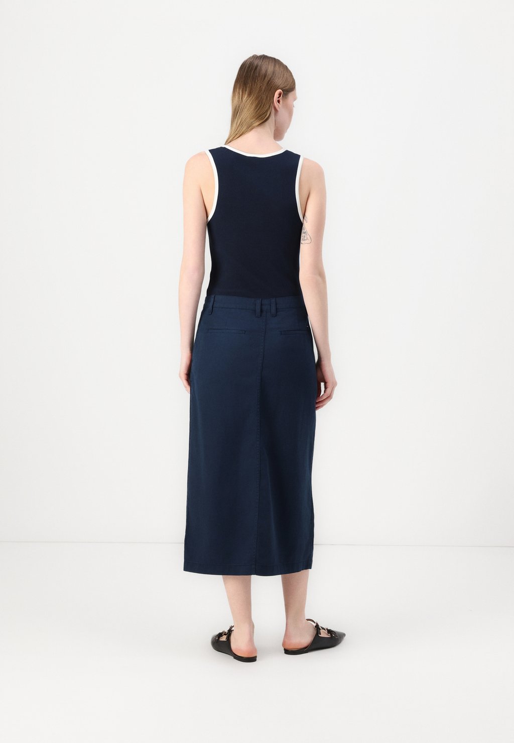 Джинсовая юбка MIDI SKIRT Tommy Hilfiger, темно-синий — фото 3