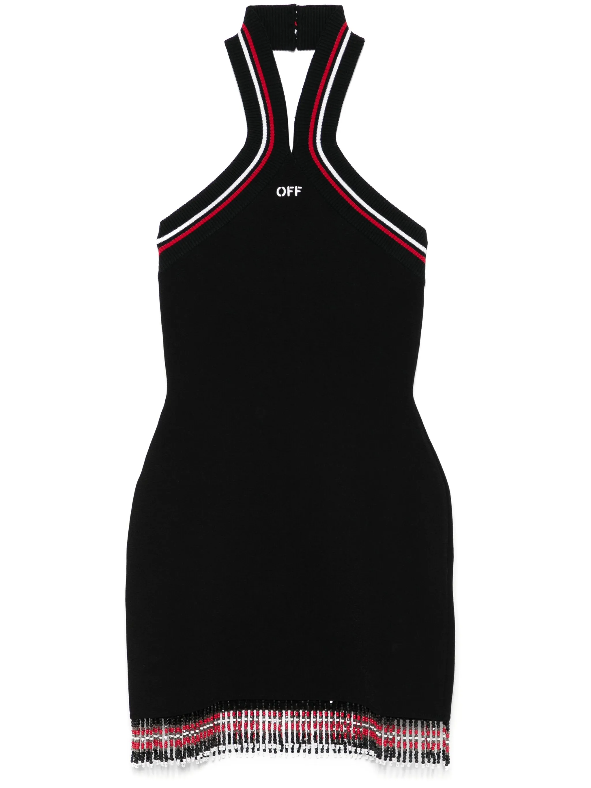 

Платье мини с перекрестными бретелями Off-White, черный