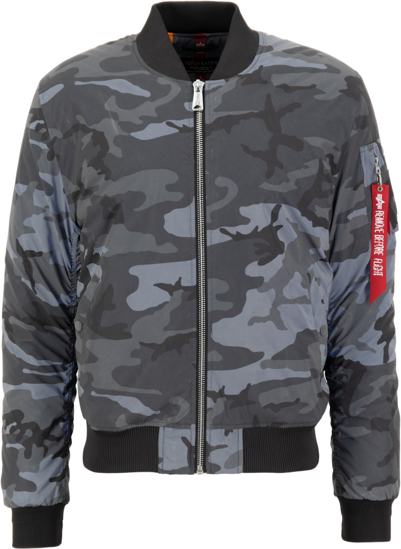 

Куртка Alpha Industries MA-1 VF 59 Reflective Camo Jacket, черный/камуфляж