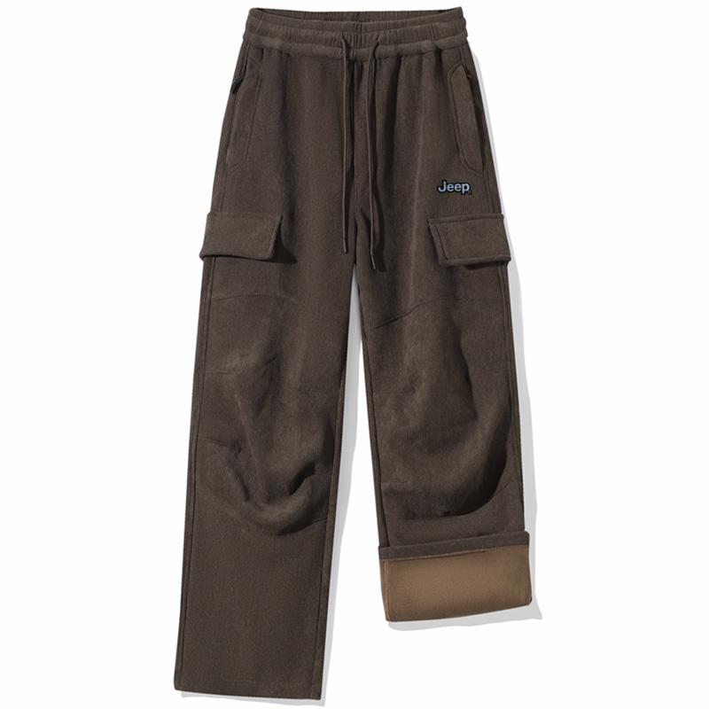 

Повседневные брюки Unisex Moderate Straight Fit Jeep, коричневый