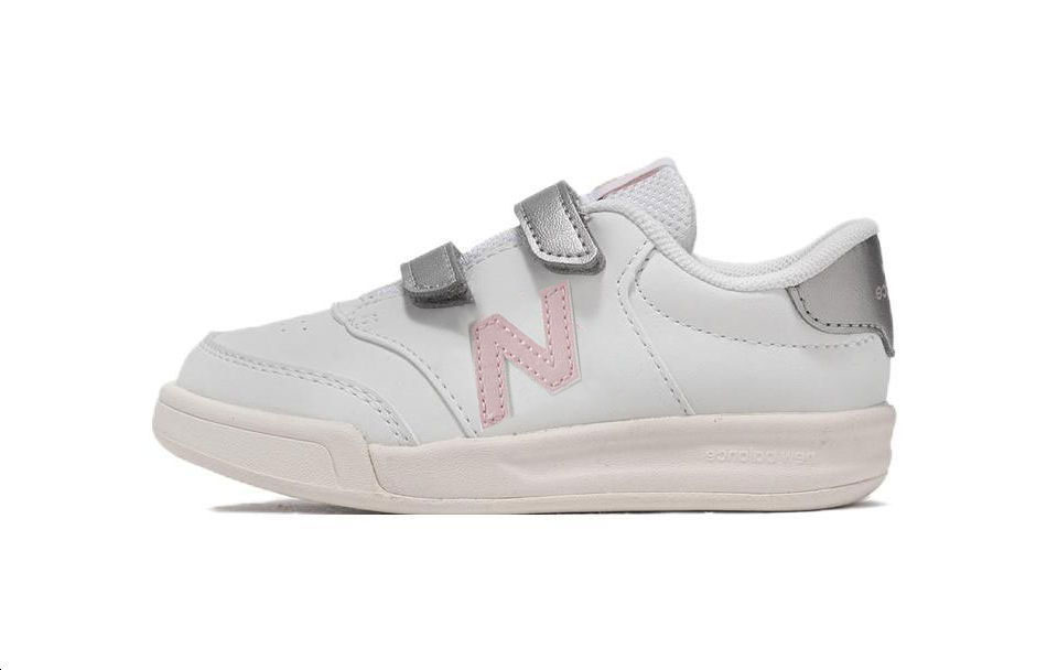 Низкие кроссовки New Balance CT60 для малышей серебристо-бело-розовые — фото 2