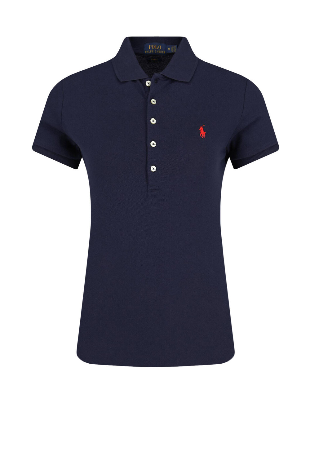 

Поло POLO RALPH LAUREN julie slim fit pique, темно-синий
