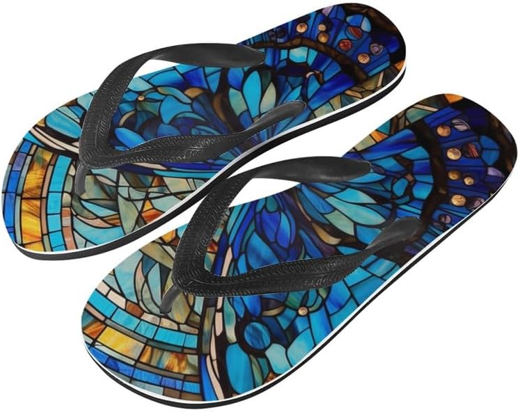 

Сандалии Semiouray Men Hawaii с геометрическим дизайном, легкие вьетнамки, Рождественские с Санта-Клаусом, унисекс, ортопедические пляжные шлепанцы, синий