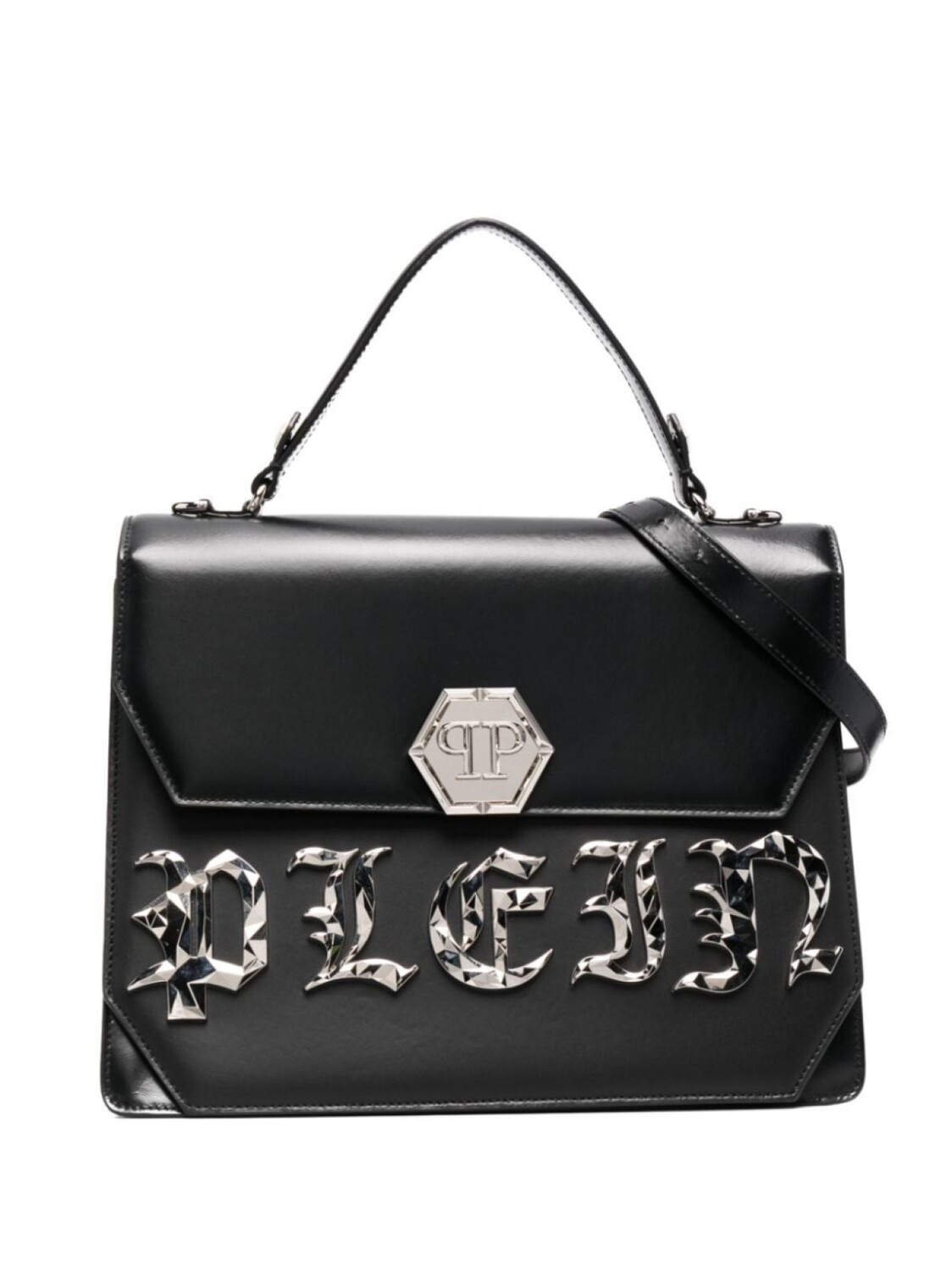 

Philipp Plein большая сумка на плечо Gothic Plein, черный
