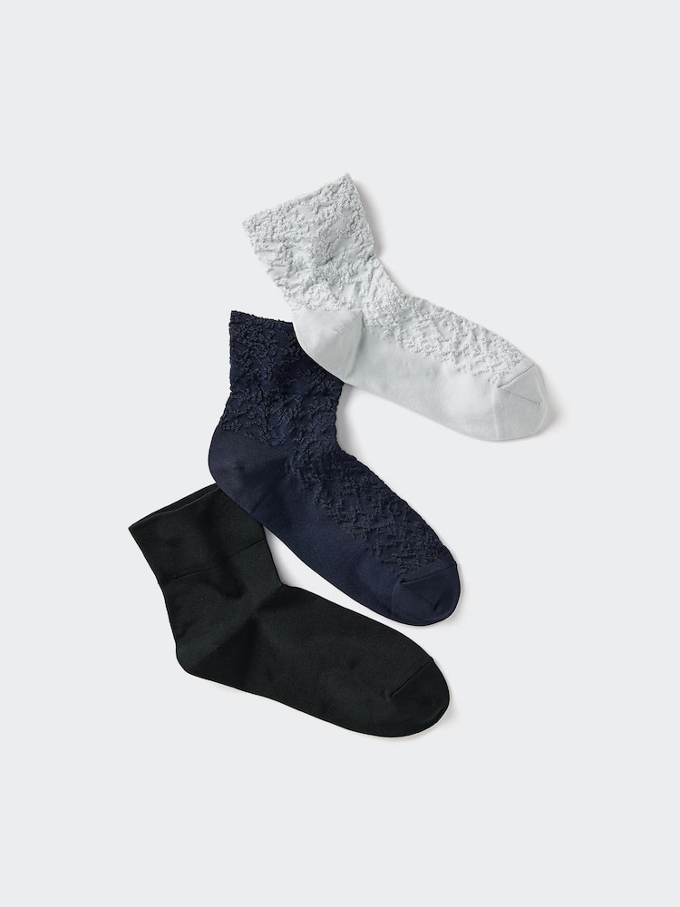 

Носки 3 пары Uniqlo, цвет 03 серый