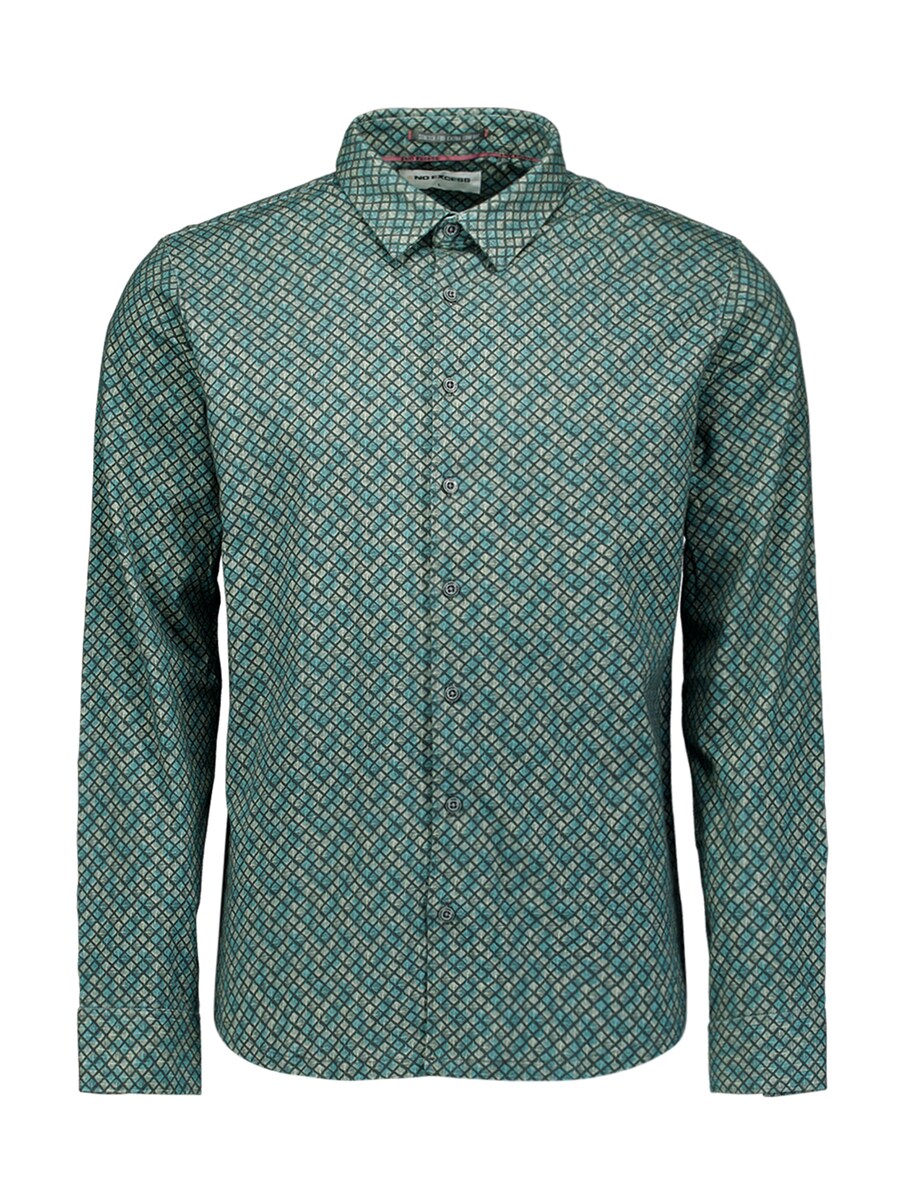 

Рубашка на пуговицах классического кроя No Excess, темно-серый