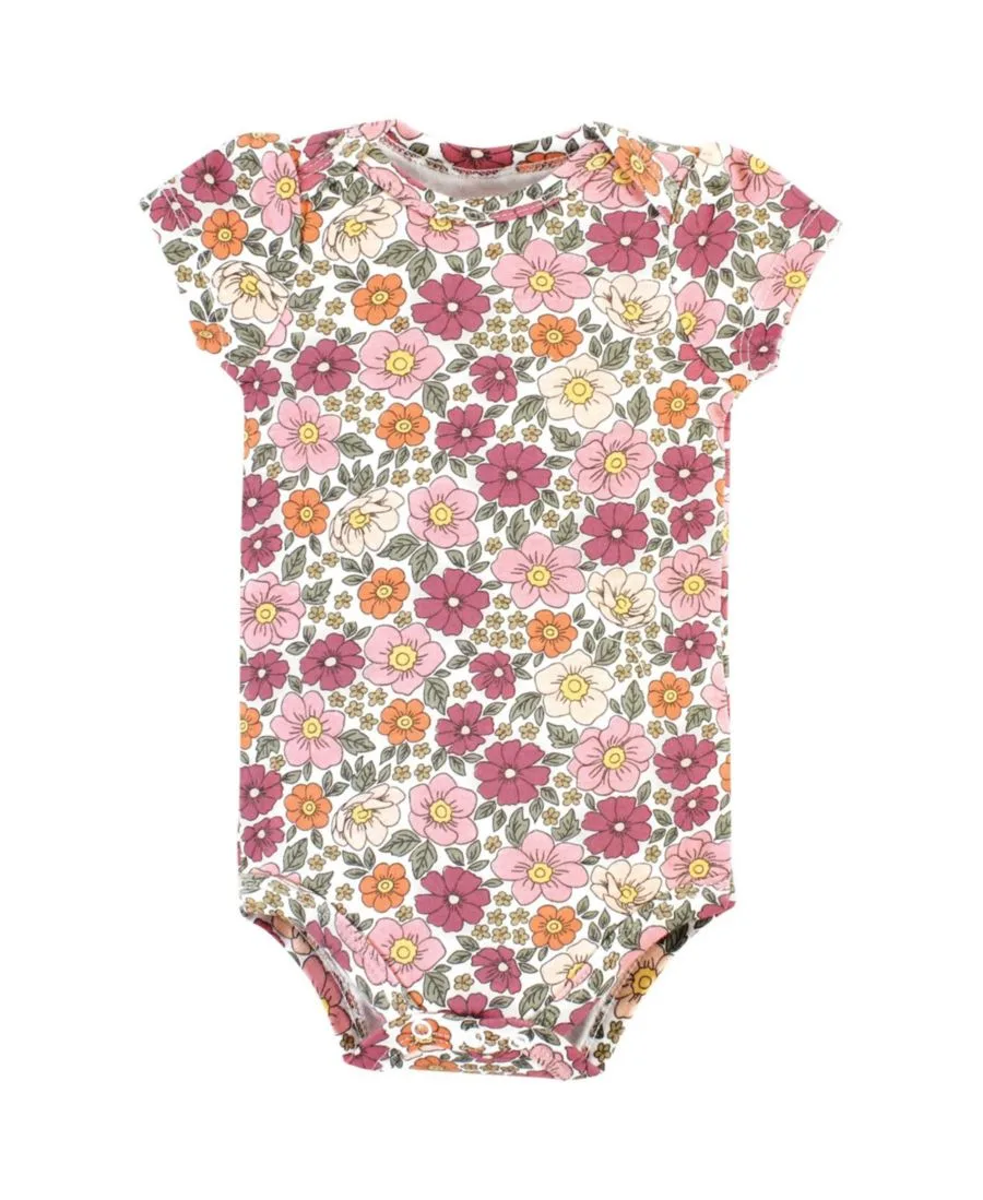 Комплект из 3 хлопковых боди Hudson Baby, Thankful Floral — фото 4