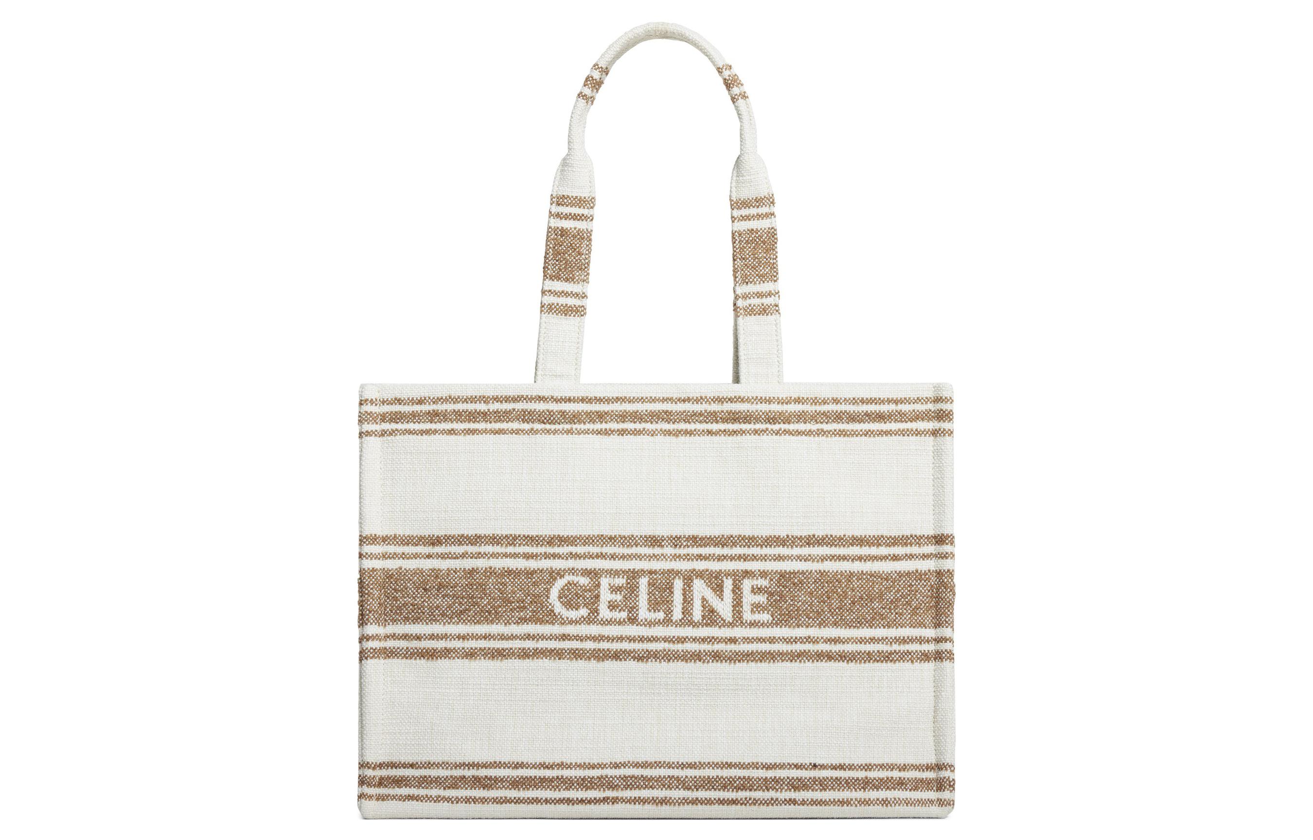 

CELINE Сумка-шоппер из ткани с кожаными вставками