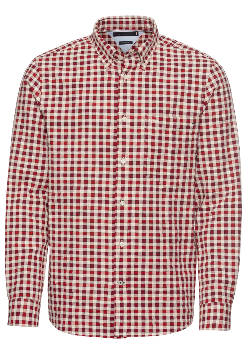 

Рубашка с длинными рукавами Tommy Hilfiger "OXFORD TWO TONE GINGHAM RF SHIRT", цвет Royal Berry / Calico / Multi