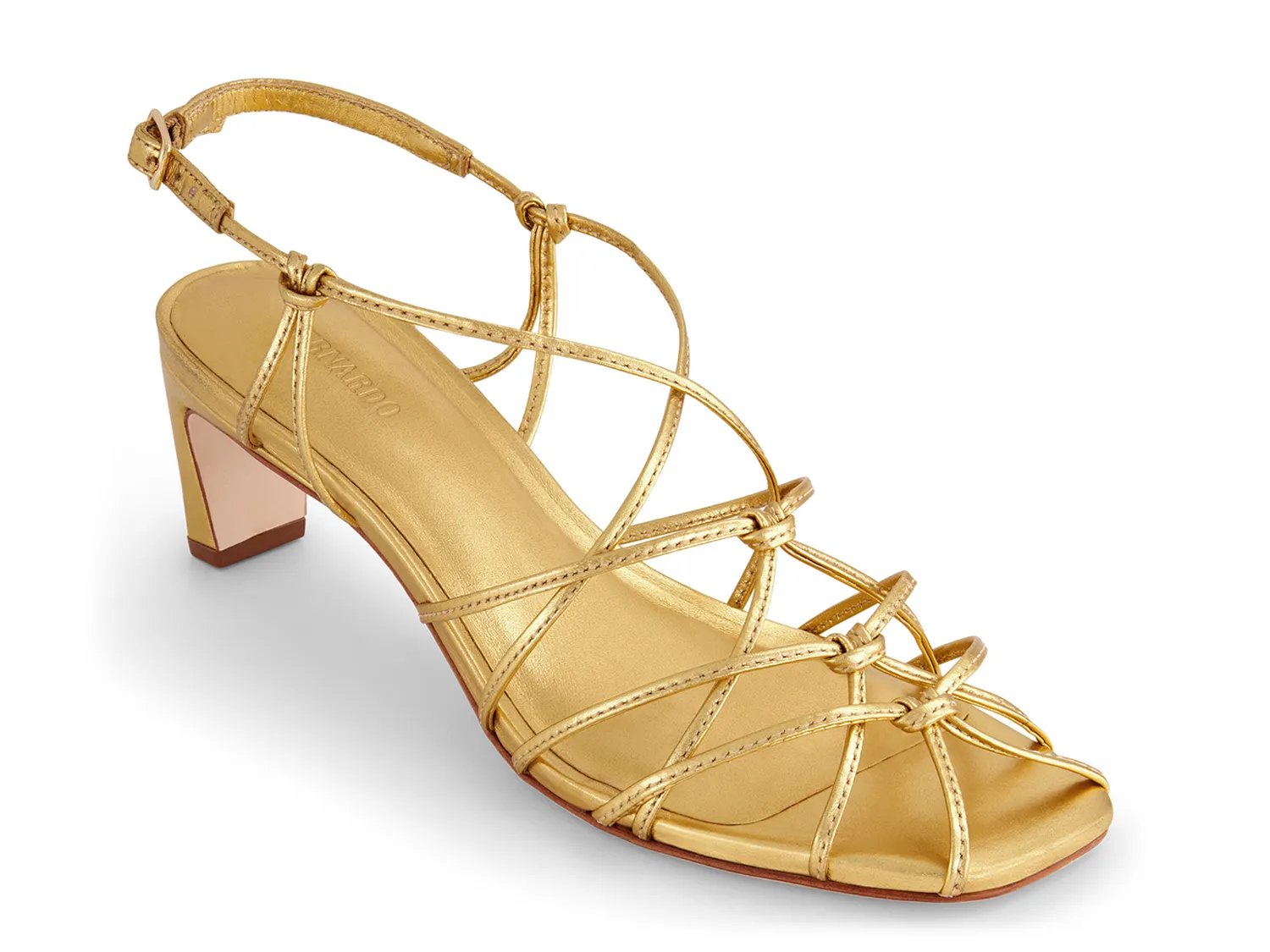 Сандалии Bernardo Catrina Sandal, золотой металлик