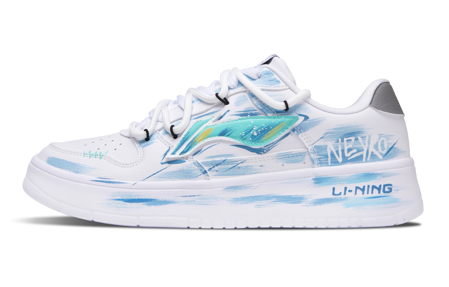 

Кроссовки для скейтбординга unisex blue с покрытием pontoon boats, амортизацией и устойчивостью к истиранию, низкие LINING, голубой