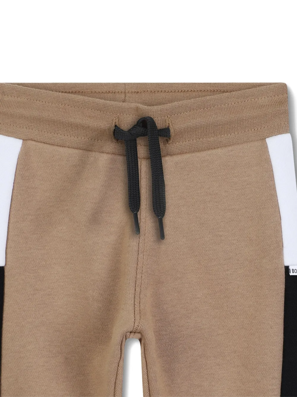Спортивные брюки со вставками BOSS Kidswear, коричневый — фото 3