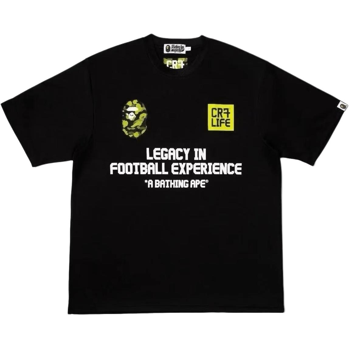 Футболка unisex x CR7 LIFE CR7 LIFE Collaboration FW25 A BATHING APE, черный — фото 4