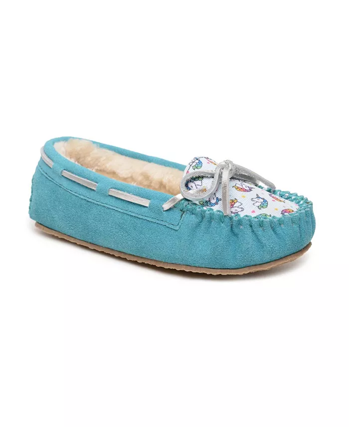 

Мокасины-тапочки Cassie Unicorn для девочек и подростков Minnetonka, мультиколор