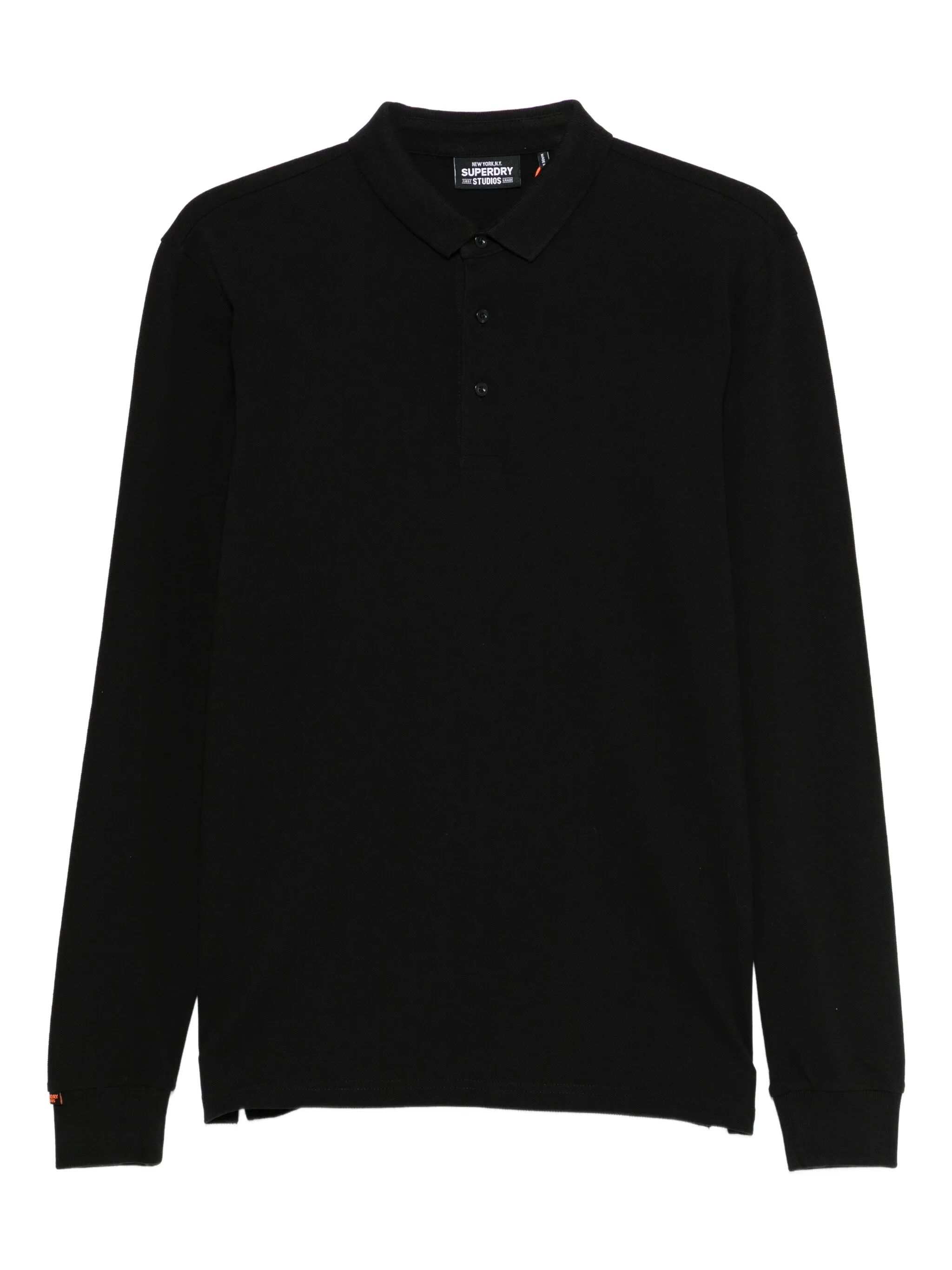 

Рубашка поло с длинными рукавами Superdry, черный