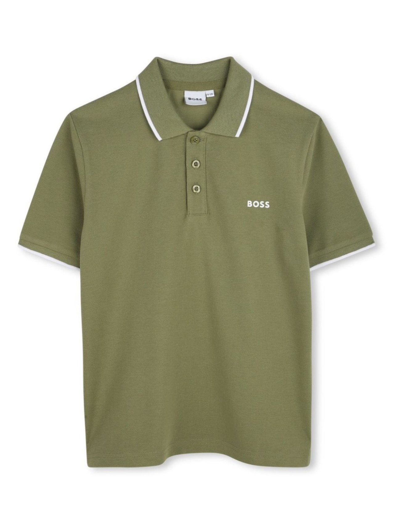 

BOSS Kidswear рубашка поло с логотипом, зеленый