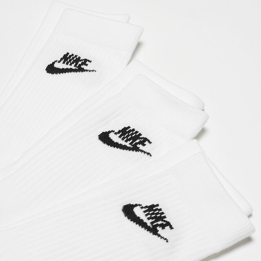 Спортивные носки Essential Crew на каждый день (3 шт.) NIKE, цвет white/black — фото 2
