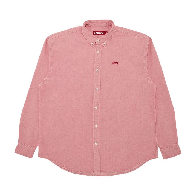 

Рубашка Supreme Small Box Denim Shirt 'Pink'