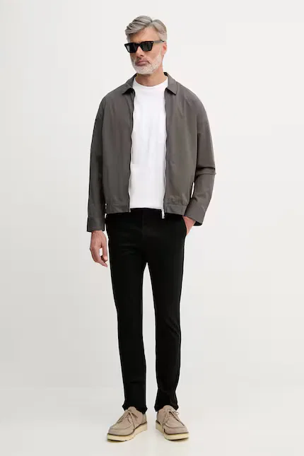 Брюки из хлопка с эластаном Regular Lacoste, черный — фото 2